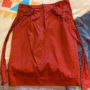 Yves Saint Laurent Rive Gauche Lace Front Skirt